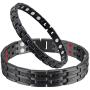 Men and Womens Titanium Magnetic Therapy Bracelet Energy Lover Couple Gift Bracelet 4 Element Pain Relief Matching Set Men and Womens Titanium Magnetic Therapy Bracelet Energy Lover Couple Gift Bracelet 4 Element Pain Relief Matching Set