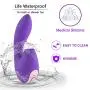 Clitoral Sucking Vibrator - Iusmnur Silicone Clit G Spot Dildo Vibrator with 5 Suction & 10 Vibration Modes Waterproof Rechargeable Oral Stimulator Adult Sex Toys for Women and Couple (Purple)