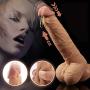Realistic Vibrating Dildo G-spot Vibrator with 360°Rotation, Recharge Waterproof Penis with Suction Cup and Remote Control, Treediride Clit Nipples Stimulator Massager for Women or Couple