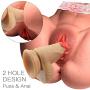 Masturbator Sex Doll,3D Realistic Butt Anal Stroker Vagina Pussy Ass Masturbation Sex Toy, 2 Holes