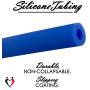 LeLuv Maxi Blue Plus Rubberized Vacuum Gauge Penis Pump Bundle with Premium Silicone Hose and Black TPR Seal 9 inch x 2 inch Cylinder
