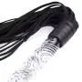 Romi Fetish Leather Whip with Glass Pleasure Wand with Ball Tip - Sex Toy for SM or Anal Sex/Masturbation Romi Fetish Leather Whip with Glass Pleasure Wand with Ball Tip - Sex Toy for SM or Anal Sex/Masturbation