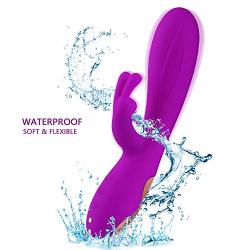 Upgraded Version Portable Wand Massager with 12 Strongest Speed Mode, Soft Silicone, Magnetic Charging, Waterproof Design Improve Your Enjoyment. (Purple)