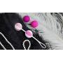 Geisha Balls 2 Pink Control Training Kit, Vaginal Tightening, Pleasure and Exercise, Sexual Health - Adult Sex Toys for Women by G vibe