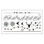 20 Sheets Fake Black Tiny Temporary Tattoo Body Sticker Hand Neck Wrist Art Fashion 20 Sheets Fake Black Tiny Temporary Tattoo Body Sticker Hand Neck Wrist Art Fashion
