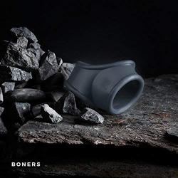 BONERS Cock-Sling - Dark Grey - 100% Soft TPE Penis Ring - Penis Ring