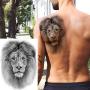 VANTATY 8 Sheets Extra Large 3D Realistic Animals Full Arm Temporary Tattoos For Men Women Fake Arm Sleeve Tattoo Maori Wolf Stickers Sexy Fox Tiger Flower Big Leg Tatoos Adults Gangster Girl Kid Lion