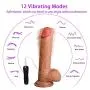 (2-3 Days delivery) 9 Inch Super Soft Waterproof Massager Tools for Women with Strong Suction Cup Hands Free
