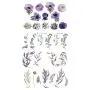 WYUEN 12 PCS/lot Flower Temporary Tattoo Sticker for Women Men Fake Tatoo Body Art Adult Waterproof Hand Stickers 9.8X6cm (FW12-14) WYUEN 12 PCS/lot Flower Temporary Tattoo Sticker for Women Men Fake Tatoo Body Art Adult Waterproof Hand Stickers 9.8X6cm (FW12-14)