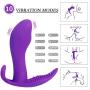 Vibrator Clitoris Dildos and G-Spot Clit Stimulator Remote Control Vibrate Masturbation Sex Toys for Women 10 Vibrating Modes Wearable Wand Vibrators Butterfly Vagina Massager for Adult Couples(A)