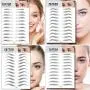 DAGEDA 4D Eyebrow Transfers Stickers, Black 91 Pairs 15 Styles 9 PC Long Lasting Natural Waterproof Bionic Eyebrow Water Transfer Tattoo Eyebrow Sticker For Woman Man Makeup Tool DAGEDA 4D Eyebrow Transfers Stickers, Black 91 Pairs 15 Styles 9 PC Long Lasting Natural Waterproof Bionic Eyebrow Water Transfer Tattoo Eyebrow Sticker For Woman Man Makeup Tool