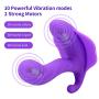 Wearable Female Sex Toys Vibrators with Wireless Remote Control Clitoral G spot Butterfly Massager Vibrating Panties Smart Heating 10 Kinds Vibration Flirting Dildo Vibrator for Women and Couples