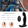 Male Prostata Massager Silent Vibranting Massage Men Health Dual Ring - Black