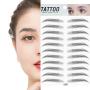 DKAF 2 Pcs 3D Hair-Like Authentic Eyebrows, Waterproof Imitation Ecological Natural Tattoo Eyebrow Stickers, Grooming Shaping Brow Shaper Makeup Eyebrow Transfer-E09