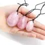 PESOENTH 4Pcs Set Jade Yoni Eggs Massage Stick,3 Pcs Drilled Natural Rose Quartz Crystal Jade Eggs Massage Stone + 1 Pcs Guasha Scraping Massage Tool for Women Kegel Exercise Train Pelvic Muscles PESOENTH 4Pcs Set Jade Yoni Eggs Massage Stick,3 Pcs Drilled Natural Rose Quartz Crystal Jade Eggs Massage Stone + 1 Pcs Guasha Scraping Massage Tool for Women Kegel Exercise Train Pelvic Muscles