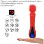 Louviva Sirena Wand Massager, LED Light, Red