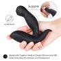 PHANXY Newest Vibrating Prostate Massager with Magnetic Charge Remote Control 9 Speeds Rechargeable G Spot Vibrator Waterproof Anal Sex Toy for Men Women and Couples
