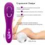 Adorime Clitoral Sucking Vibrator with G-Spot Dildo, Hand-held Clit Stimulator, Powerful Rechargeable Silicone Sex Toys for Women Nipple, Clitoris and Vagina - 10 Suction & Vibration Patterns