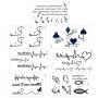 Konsait Temporary Tattoos for Adult Men Women Kids(30 Sheets), Waterproof Temporary Tattoo Fake Tattoos Body Art Sticker Hand Neck Wrist Cover Up Set