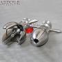 Stainless Steel Lock-able Anal Plug Bondage Butt Plug Anal Hook