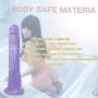 Full Portable 8 Inch Waterproof Soft Wand Flexible Toy for Women,Lifelike Women - Blue - Huangshantechan1.1