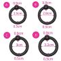 TPTPMAY Male Pennis Ring Set of 4 Stretchy Soft Silicone Pennis Sleeve Powerful Massage Long Lasting Toys for Men