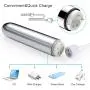 Bantie Mini Pocket Bullet Vibrator Massager Rechargeable for Travel - Vibrating Mini Wand Portable Waterproof Bullet Viberate Toys & Waterproof Dildo Adult Sex Toy-Silver Bantie Mini Pocket Bullet Vibrator Massager Rechargeable for Travel - Vibrating Mini Wand Portable Waterproof Bullet Viberate Toys & Waterproof Dildo Adult Sex Toy-Silver