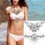glaryyears 6 Sheets Black Underboob Tattoo for Women, Flower Bird Dragonfly Butterfly Leaf Designs Temporary Tattoo Stickers on Chest Waist Waterproof Body Art 5.4x9.45” glaryyears 6 Sheets Black Underboob Tattoo for Women, Flower Bird Dragonfly Butterfly Leaf Designs Temporary Tattoo Stickers on Chest Waist Waterproof Body Art 5.4x9.45”