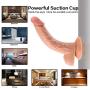 Aixidd PVC Waterproof Tools for Women with Strong Suction Cup Hands Free 9Inch (Color : Skin)