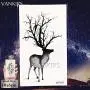 12 Pieces/Lot Black Elk Horn Little Waterproof Fake Tattoos Stickers For Men Women Arm Temporary Tatoos Moose Deer Hands Bear Fake Tattoo Paste Supplies 10x6cm 12 Pieces/Lot Black Elk Horn Little Waterproof Fake Tattoos Stickers For Men Women Arm Temporary Tatoos Moose Deer Hands Bear Fake Tattoo Paste Supplies 10x6cm