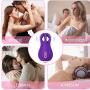 G Spot Vibrator - Iusmnur Silicone Mini Clitoral Vibrator with 4 Tentacles 10 Frequency for Intense Clit Orgasm, Rechargeable Waterproof Nipple Stimulator Sex Toys for Women and Couples (Purple)