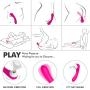 Clitoral Sucking Dildo Vibrator, Waterproof G-Spot Clit Massager for Female with 10 Suction & 9 Vibration, Rechargeable Nipple Stimulator Adult Sex Toys for Women and Couples (Pink)