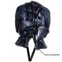 Sexy Leather Bondage Jacket Restraint Suit - Forced Binding Clothing Restriction Neck Sleeves Finger Binding Leather Body Harness Lockable Adjustable Adult Sex Toys Fetish Costume