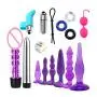 ❤ Women Men Vibrantor Kit Amal Plug Adult Six Toy Massage Tools Finger Massage Amus Washer