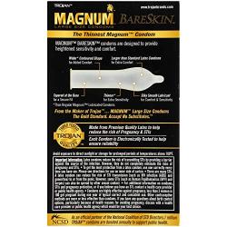 Trojan Magnum Bareskin Lubricated Large Size Condoms
