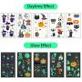 TUPARKA 370 Pcs Halloween Temporary Tattoos for Kids Glow Tattoo Stickers for Halloween Party Dark Decoration