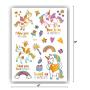 Ooopsi Unicorn Tattoos for Kids - 58 Gold Glitter Styles, Unicorn Party Favors and Birthday Decorations for Girls Boys