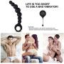 UTIMI Butt Plug Silicone Anal Beads Anal Sex Toys with Safe Pull Ring, 7.5"