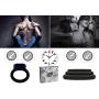 Super Soft Black Silicone Vibrating Cockring for Male Penis Ring Cock Rings 100% Medical Grade Pure Silicone Set for Extra Stimulation-Better Sex Toy for Erection Enhancing Last Longer Orgasm - 4 pcs