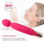 LEVETT Large Powerful Therapeutic Wand Massager, Multi Speed Vibration, Cordless Magic Wand Rechargeable, Best Personal Body Massager for Women