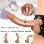 Strapon Dildo Wearable Dildos Strap-on Silicone Dildo-Harness Realistic Dildo Fake Penis for Female Masturbation, Feelingirl Adult BDSM Sex Toys Gag Gift for Women Couples&Lesbian