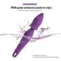 G Spot Clitoral Vibrator with Vibrating Nipple Clamp for Clitoris Stimulation,Waterproof Clit Stimulator with 7 Strong Vibration Modes Quiet Dual Motor (Purple G Spot Vibrator)