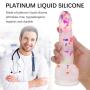 Adorime 8" Confetti Silicone Dildos Realistic Clear Dildo with Strong Suction Cup - Adult Sex Toy for Women Masturbation