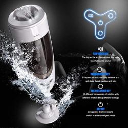 Heiyy Automatic M-àstÛrbér Cup Fully Automatic Trainer Relaxation Toy Sucking Device Heating Realistic 3D Vǎgina 10 Vibration Modes 6 Groaning Patterns (Color : White)