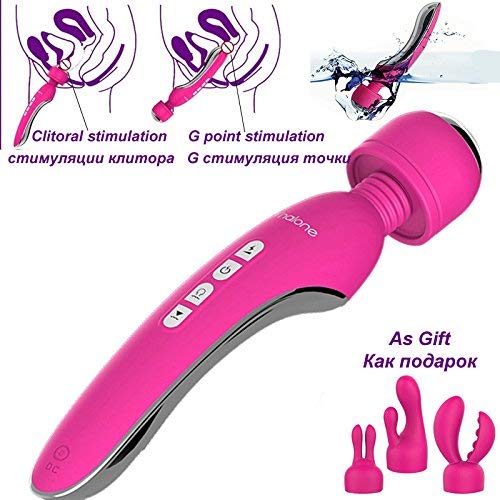 lilibot Vibra Electro Electromagnetic Pulse Waterproof Massager Couple Toys Double Motor AV Wand Vibr~ation Devise for Woman 125 1pcs