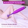 High-Frequency G-spot Clitoris Vibrator - Adorime Powerful Clitoral Vaginal Nipple Stimulator for Quick Orgasm, Waterproof Rechargeable Silicone Massager for Women Masturbation Adult Sex Toys