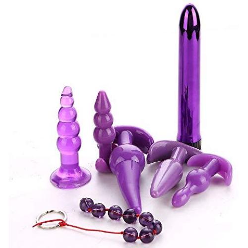 7PCS Silicone Jelly Anal Vibrator Beads Dildo Vibration Massager Sex Toys Masturbation Butt Plug Vibrator