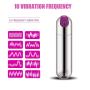 Best Bullet Vibrator, Rechargeable Bullet Vibe with 10 Settings, Super Strong Vibrating Bullet Toy for Women, Waterproof Clitoris Vibrator with Discreet Package (Silver)