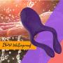 Vibrating Cock Ring with 10 Powerful Vibration Modes, Waterproof Multifunctional G Spot Vibe Nipple Massager Rechargeable Penis Vibrator Perineum Stimulator for Man Couples Play