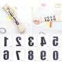 50 Sheets Numbers Finger Neck Face Temporary Tattoo Sticker DIY Body Art